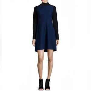 Rag & Bone Navy and Black Long Sleeve Dress. Size S